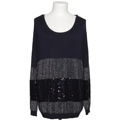 Sweater (Blå, Sort, Sølv) fra Rick Cardona Metallfiber, Polyester, Viscose