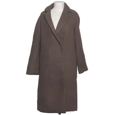 Frakke (Brun) fra H&M Polyester, Uld