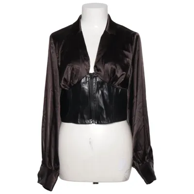 Crop top (Sort) fra D&M Elastan, Polyester