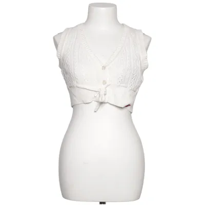 Vest (White) from Ode Angora, Cotton, Polyamide, Viscose