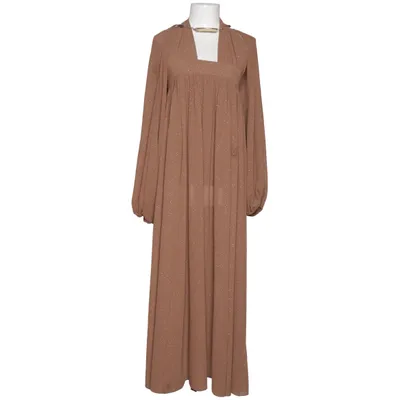 Maxi dress (Beige) from Michael Costello x Revolve