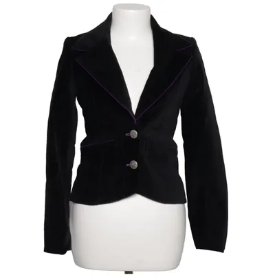 Blazer (Black, Purple) from Nockstein Trachten Cotton, Viscose