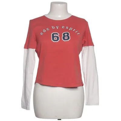 Lange mouwen shirt (Rood, Wit) van EDC by ESPRIT Katoen