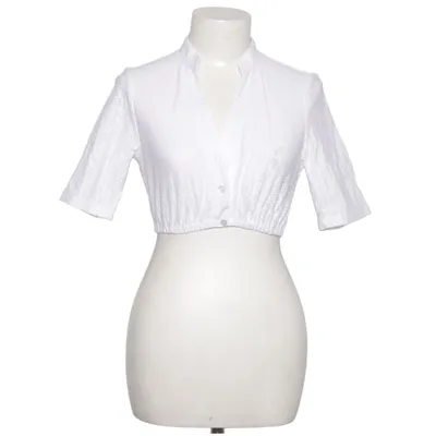 Dirndl blouse (Wit) van Moser Katoen, Elastaan