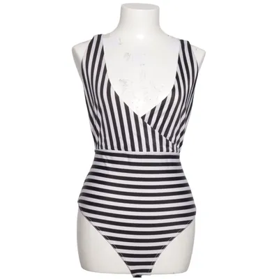 Badedragt (Sort, Hvid) fra ASOS Swim Elastan, Polyamid, Polyester