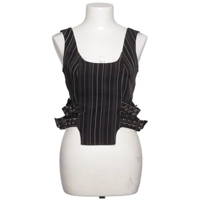 Crop top (Svart, Vit) från The Ragged Priest Elastan, Polyester, Viskos