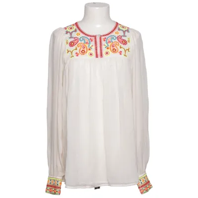 Blouse (White, Multicolored) from Matthew Williamson for H&M Silk