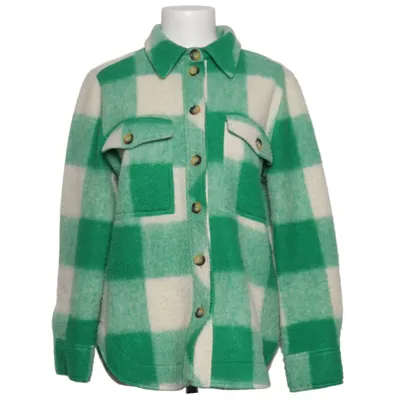 Overshirt (Green, White) from Madness Polyester, Wool
