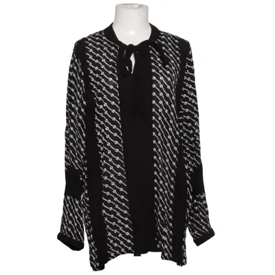 Blouse (Black, White) from Adia Viscose