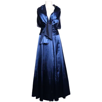 Aftenkjole (Blå, Sort) fra Lissa Polyester