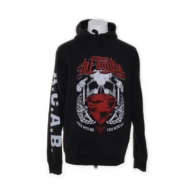 Huvtröja (Svart, Röd, Vit) från Russell