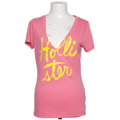 T-shirt (Pink, Gelb) von Hollister Baumwolle, Polyester