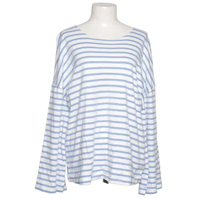 Langærmet t-shirt (Blå, Hvid) fra Bonprix Bomuld