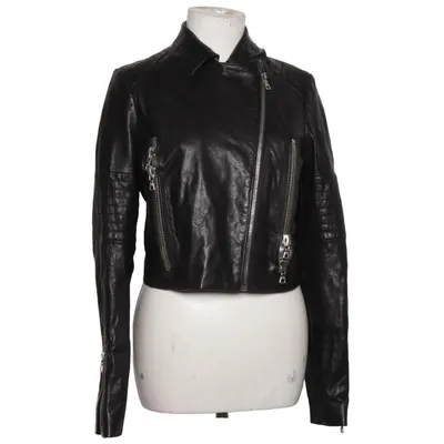 Biker jacket (Black) from J Brand Acetate, Leather, Polyester, Viscose