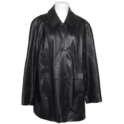 Leather coat (Black) from Mauritius Acetate, Leather