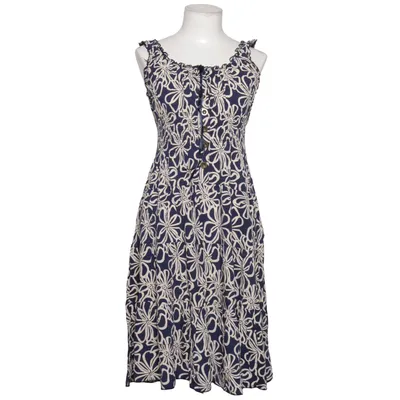 Dress (Blue, White) from Menglu Viscose