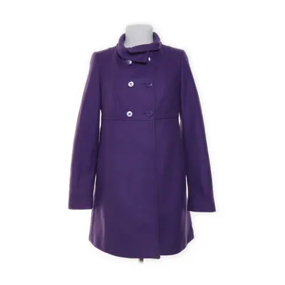 Frakke (Lilla) fra Benetton Nylon, Polyester, Uld