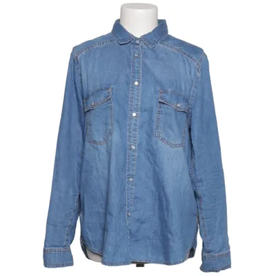 Denim blouse (Blauw) van New Look Denim Katoen, Polyester