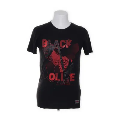 T-shirt (Zwart, Rood) van Chapter Katoen