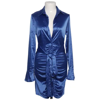 Wrap dress (Blue) from Glamaker Elastane, Polyester