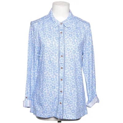 Blouse (Blue, White) from Beacan Cove Cotton