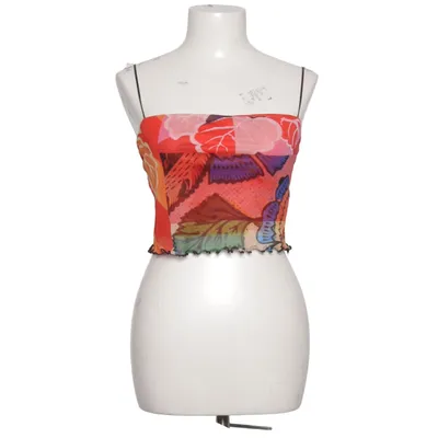 Crop top (Röd, Flerfärgad) från Desigual Elastan, Polyester, Viskos