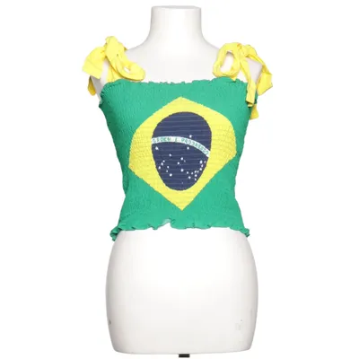 Crop top (Grön, Gul, Blå) från Stieglitz Viskos
