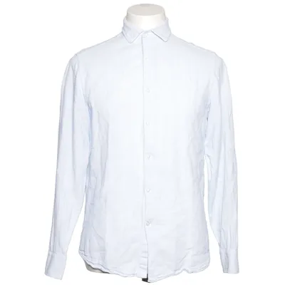 Skjorte (Blå) fra Massimo Dutti Bomuld, Linned