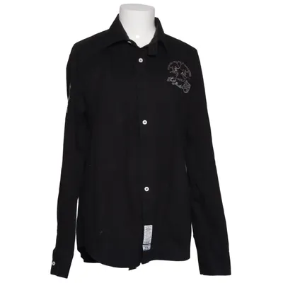 Shirt (Black) from La Martina Cotton, Elastane