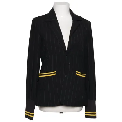 Blazer (Black, Yellow) from Red Label Polyester, Viscose