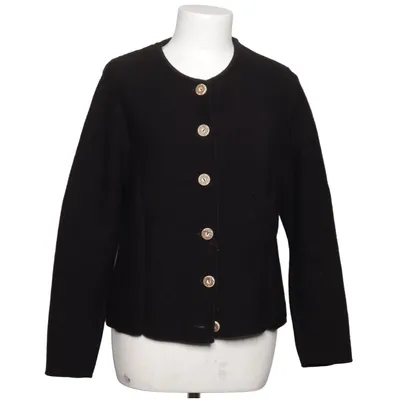 Cardigan (Black) from Isar-Trachten Acrylic, Wool