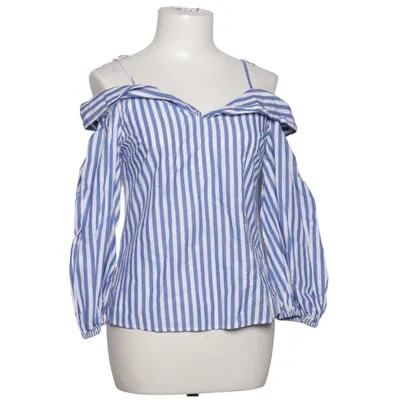 Blouse (Blue, White) from Zara Cotton