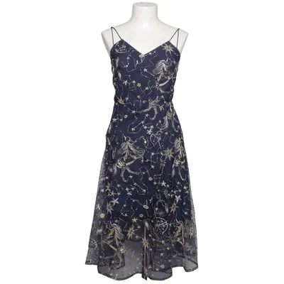Cocktailjurk (Blauw, Goud) Elastaan, Polyester