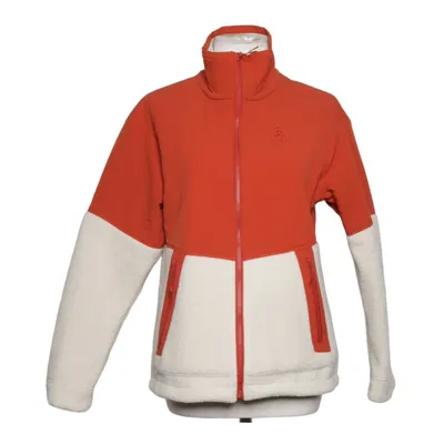 Fleecejakke (Rød, Hvid) fra Odlo Elastan, Polyamid, Genanvendt polyester