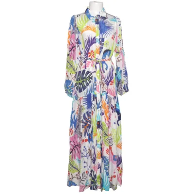 Maxi jurk (Wit, Meerkleurig) van Yess Viscose