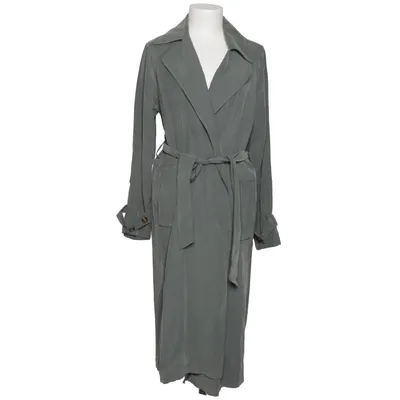 Trench coat (Green) from Mango Polyester, Viscose