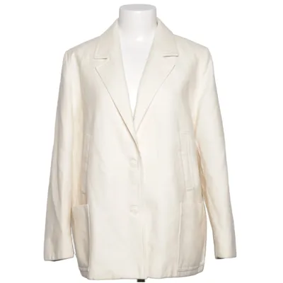 Blazer (Beige, Hvid) fra Hettemarks Uld, Polyester