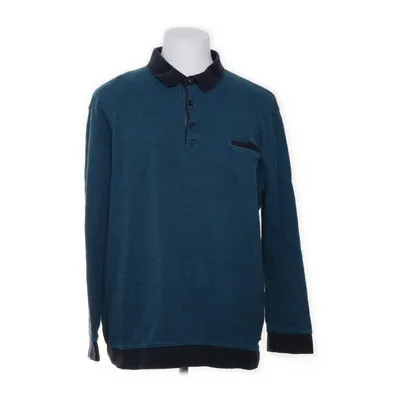 Rugby shirt (Blue, Black) from Henson & Henson Cotton