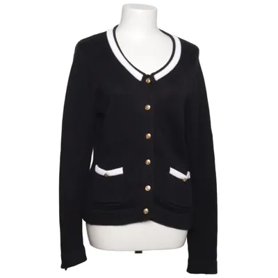 Cardigan (Black, White) from Cassis Cotton