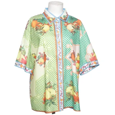 Short sleeve shirt (Green, Multicolored) from Remix Cotton, Linen