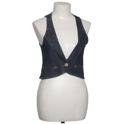 Denim vest (Blue) from Mango Jeans Cotton, Elastane