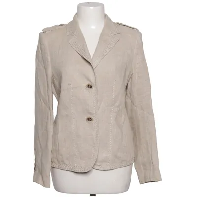 Blazer (Beige) from Un Jour Ailleurs Acetate, Linen