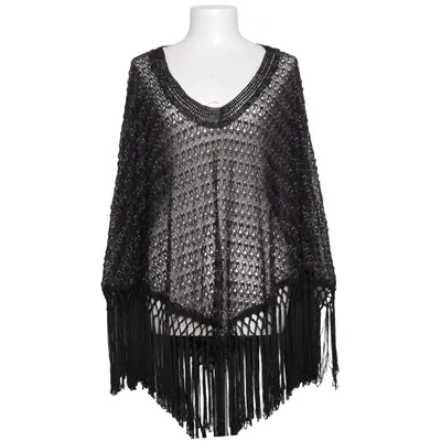 Poncho (Svart, Silverfärgad) från Miss June