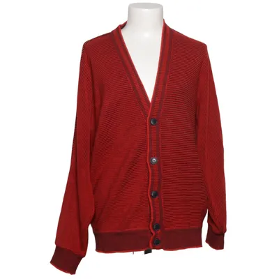 Cardigan (Rød) fra Carlo Colucci Akryl, Bomuld