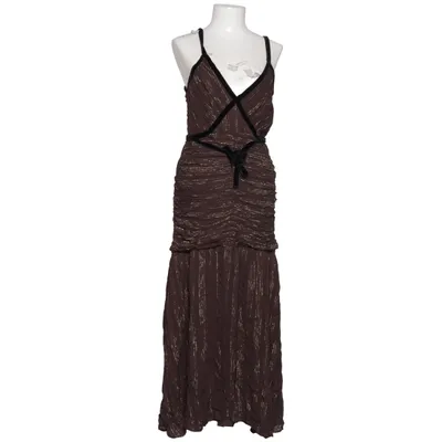 Wrap dress (Brown, Black, Gold) from Zara Metallic fiber, Polyester, Viscose