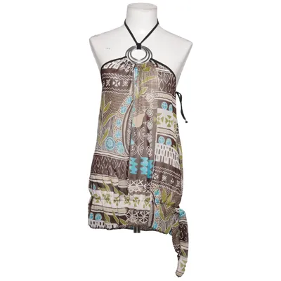 Halter neck top (Brown, Multicolored) from Christelle Polyester