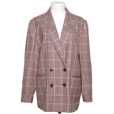 Blazer (Brown, White) from Miss Miss Polyamide, Polyester, Wool