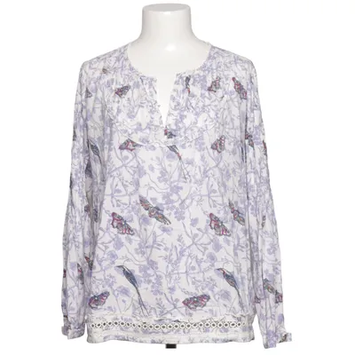 Blouse (White, Purple) from ChillNorway Cotton