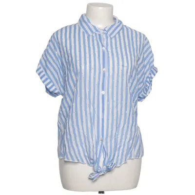 Chemise à manches courtes (Bleu, Blanc) de M&V Coton, Viscose