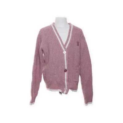 Cardigan (Pink, White) from Yigga Acrylic, Elastane, Polyester, Wool